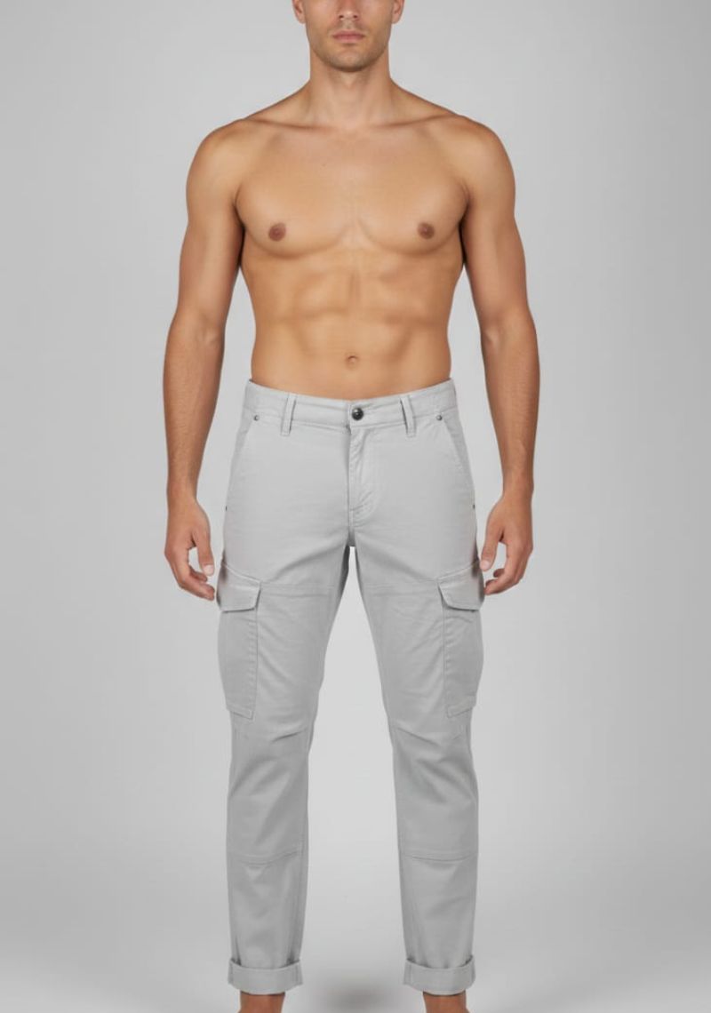 MENS CARGOS PANT LIGHT GRAY-(SL)