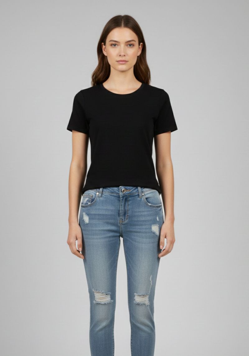 WOMEN JEAN (SL)-BLUE TONED
