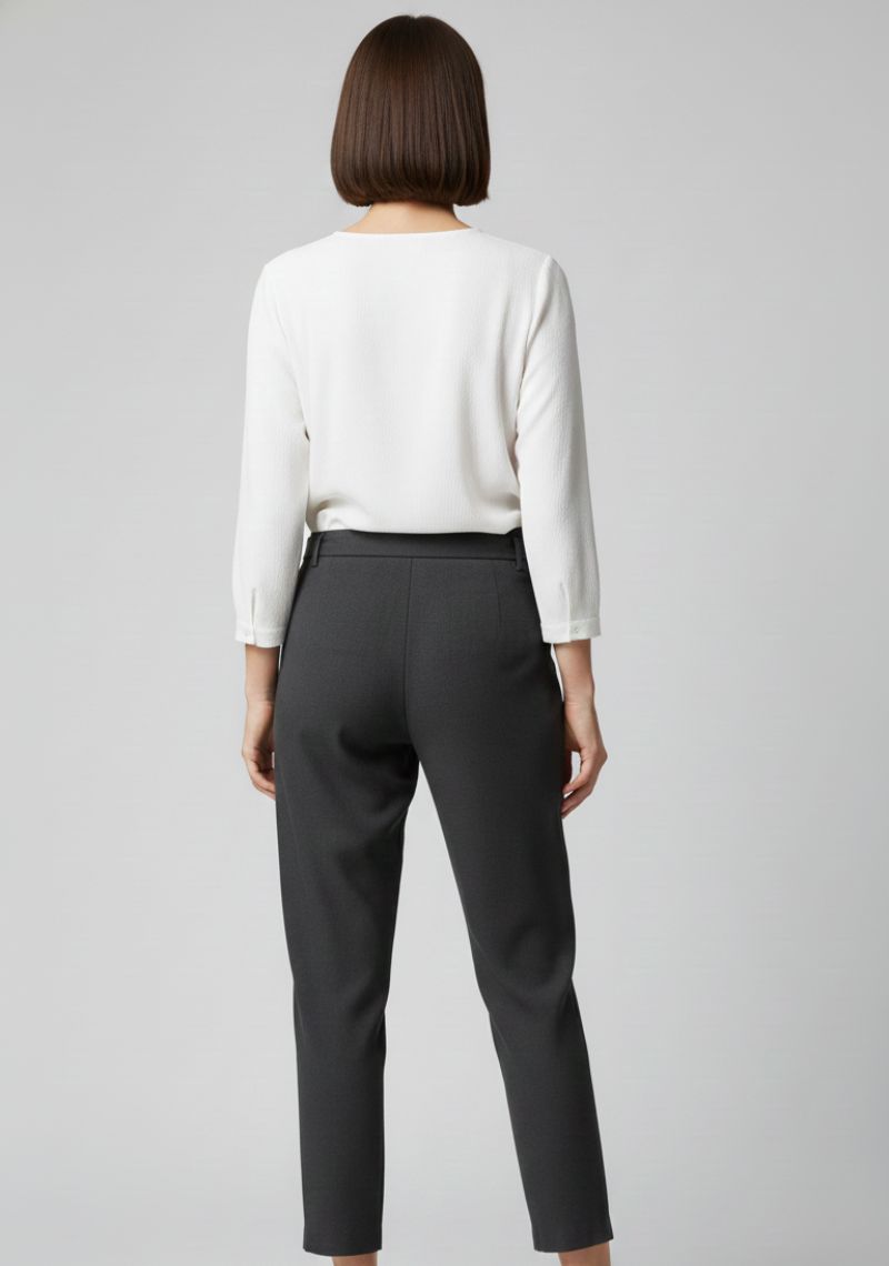 WOMENS PALAZZO - PLAIN DARK BLACK