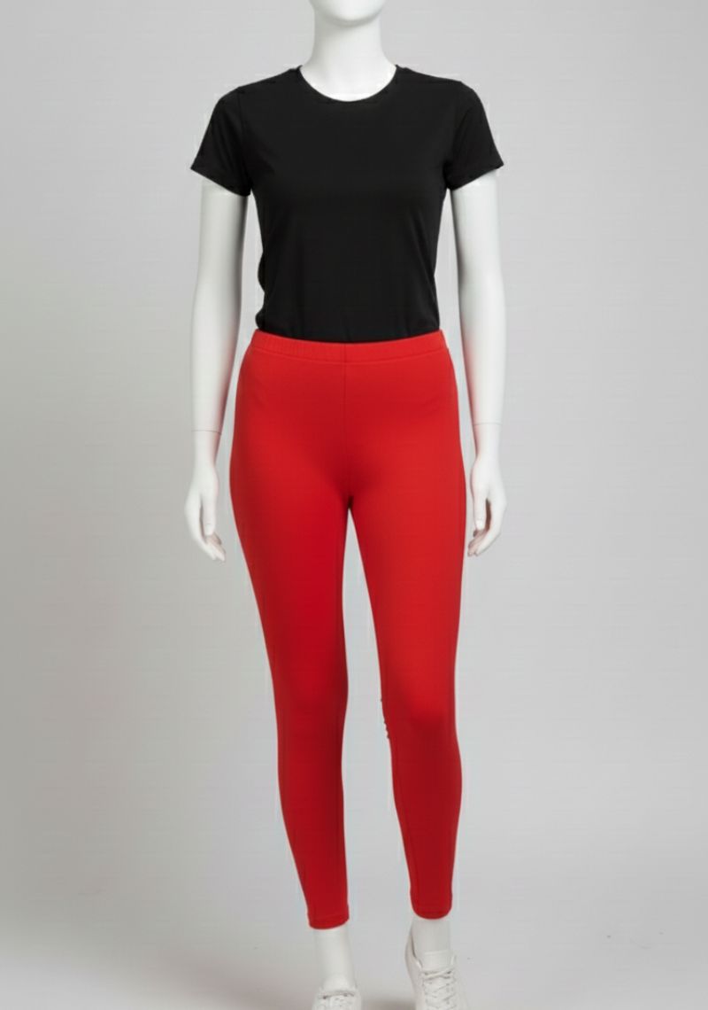 WOMENS LEGGINGS [MD] - BRIGHT RED