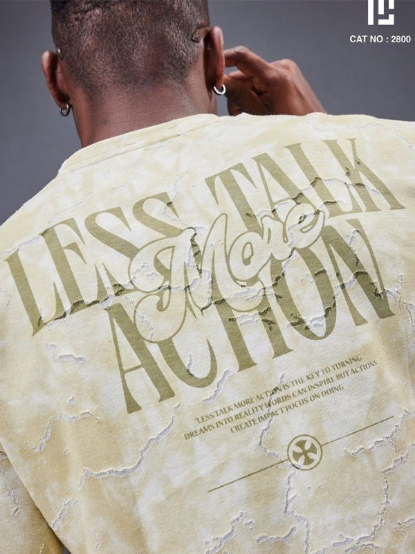 Mens Cotton Burnout - Aop -  Fabric T-Shirt