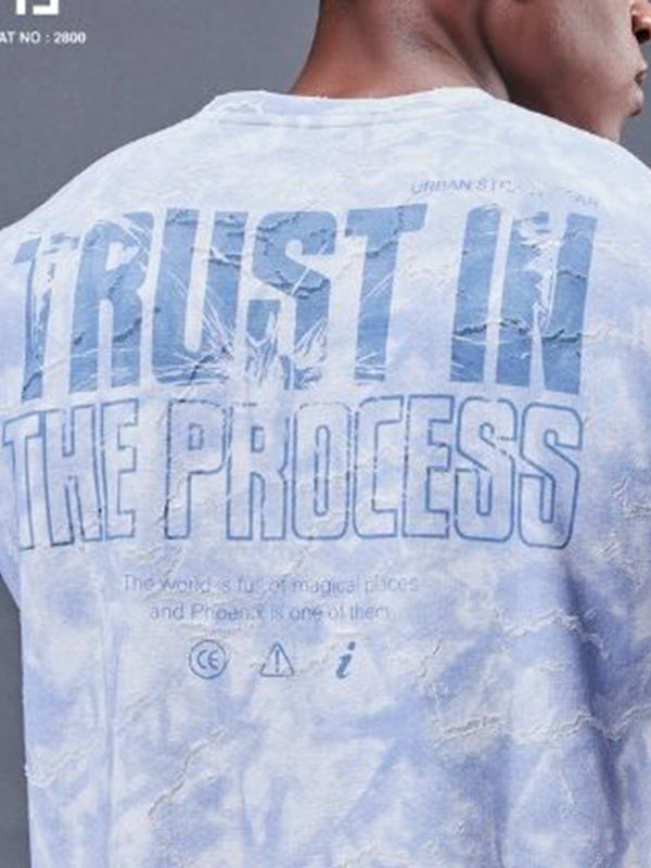 Mens Cotton Burnout - Aop -  Fabric T-Shirt