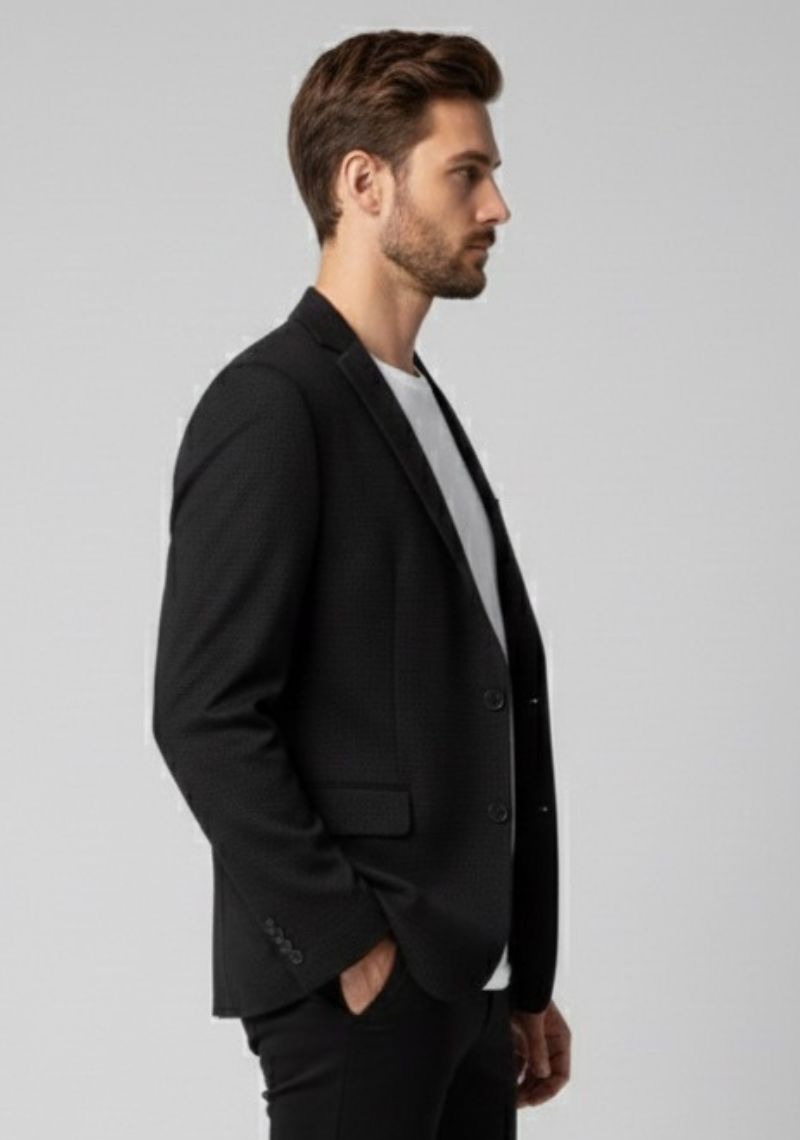 MENS BLAZER - PLAIN BLACK