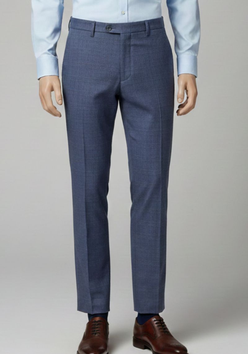 FORMAL PANT (SL)-BLUECHECKED