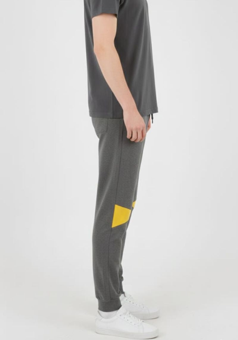 ACTIMAXX TRACK PANT [SL] - DARK GREY & YELLOW