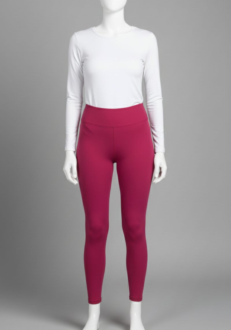 WOMENS LEGGINGS [MD] - MAGENTA [ DARK PINK ]