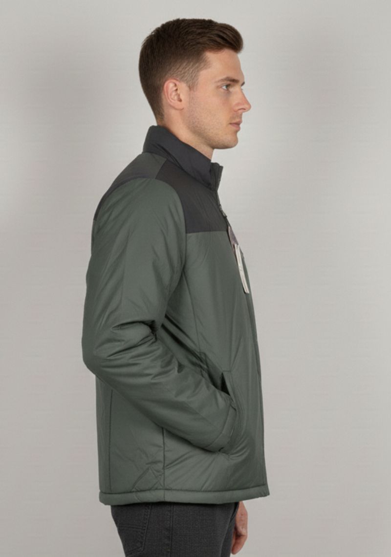 WINTER JACKET - BLACK AND OLIVE GREEN