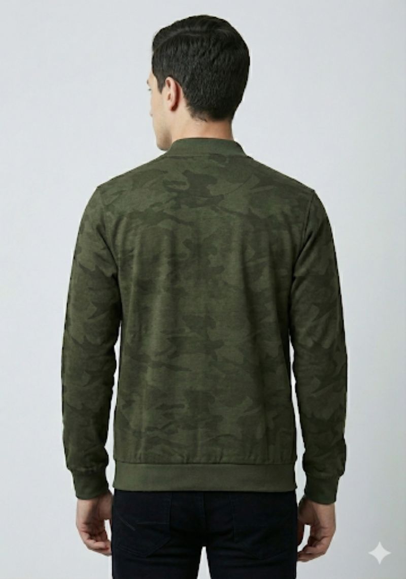 WINTER JACKET - OLIVE GREEN MIXED COLOR