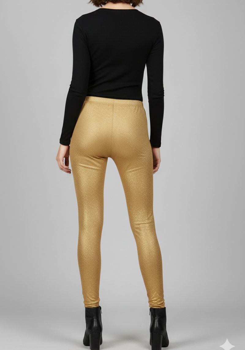 WOMENS LEGGINGS [MD] - PLAIN GOLD
