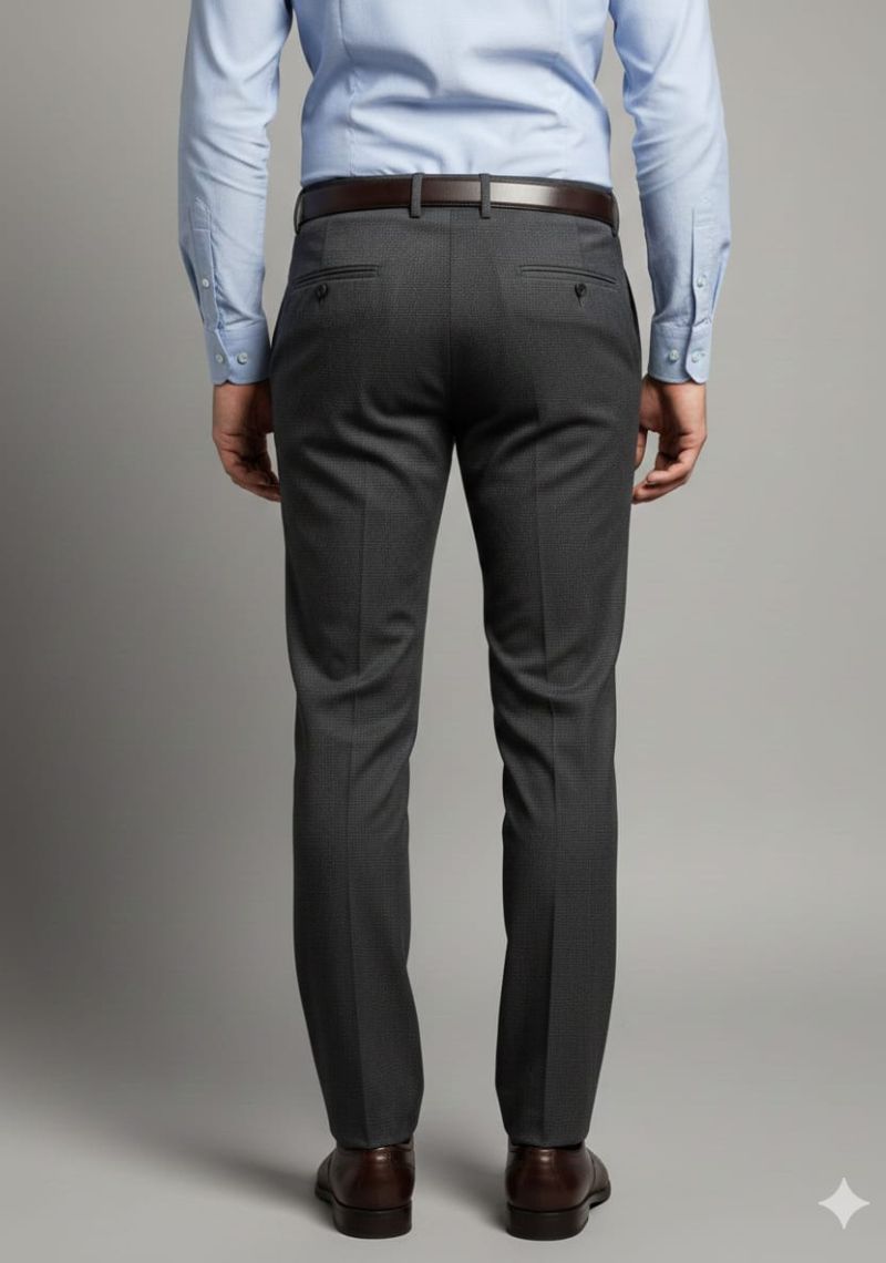 Mens Formal Trouser - Black Dots(ED)