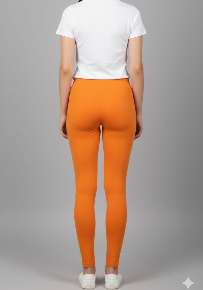 WOMENS LEGGINGS [MD] - CORAL [ORANGE]