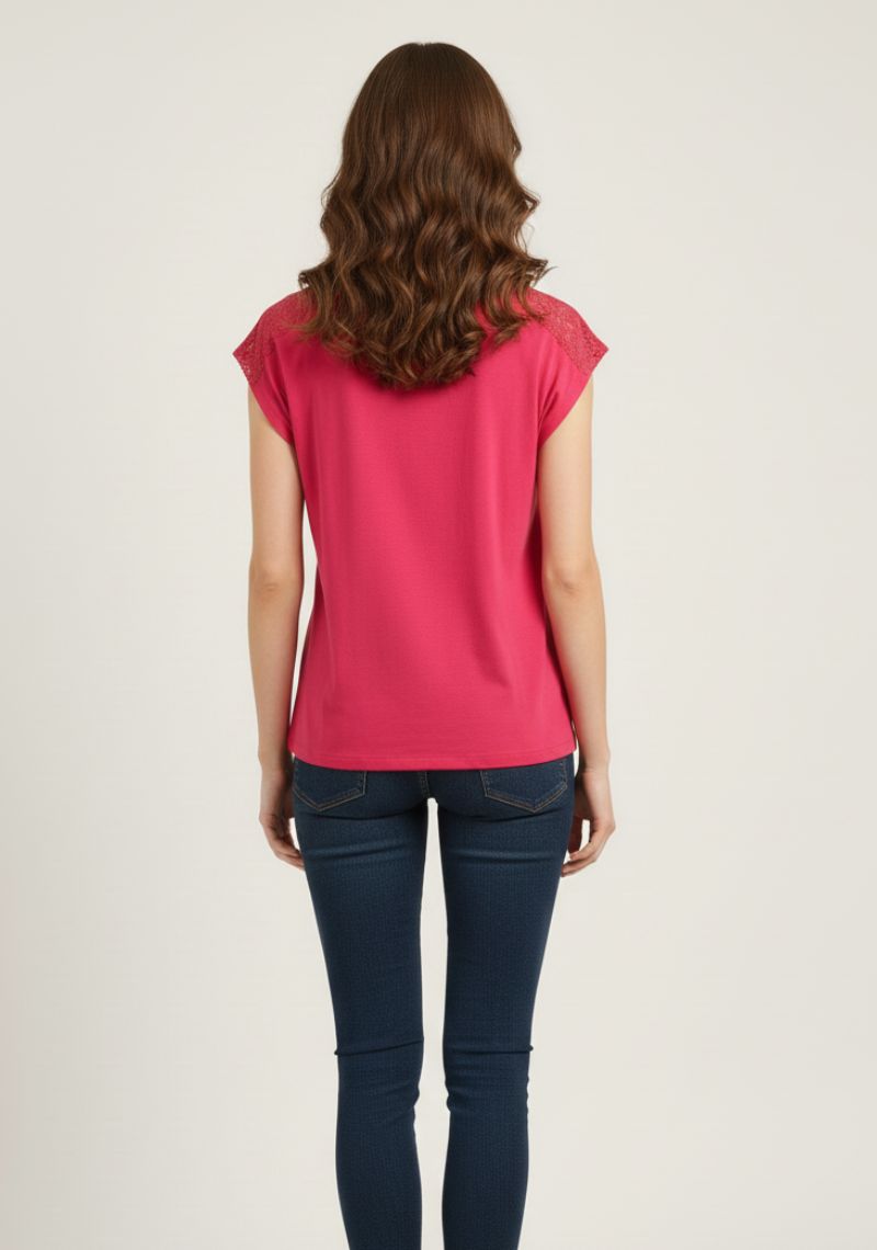 WOMEN WESTERN TOP - ROSE