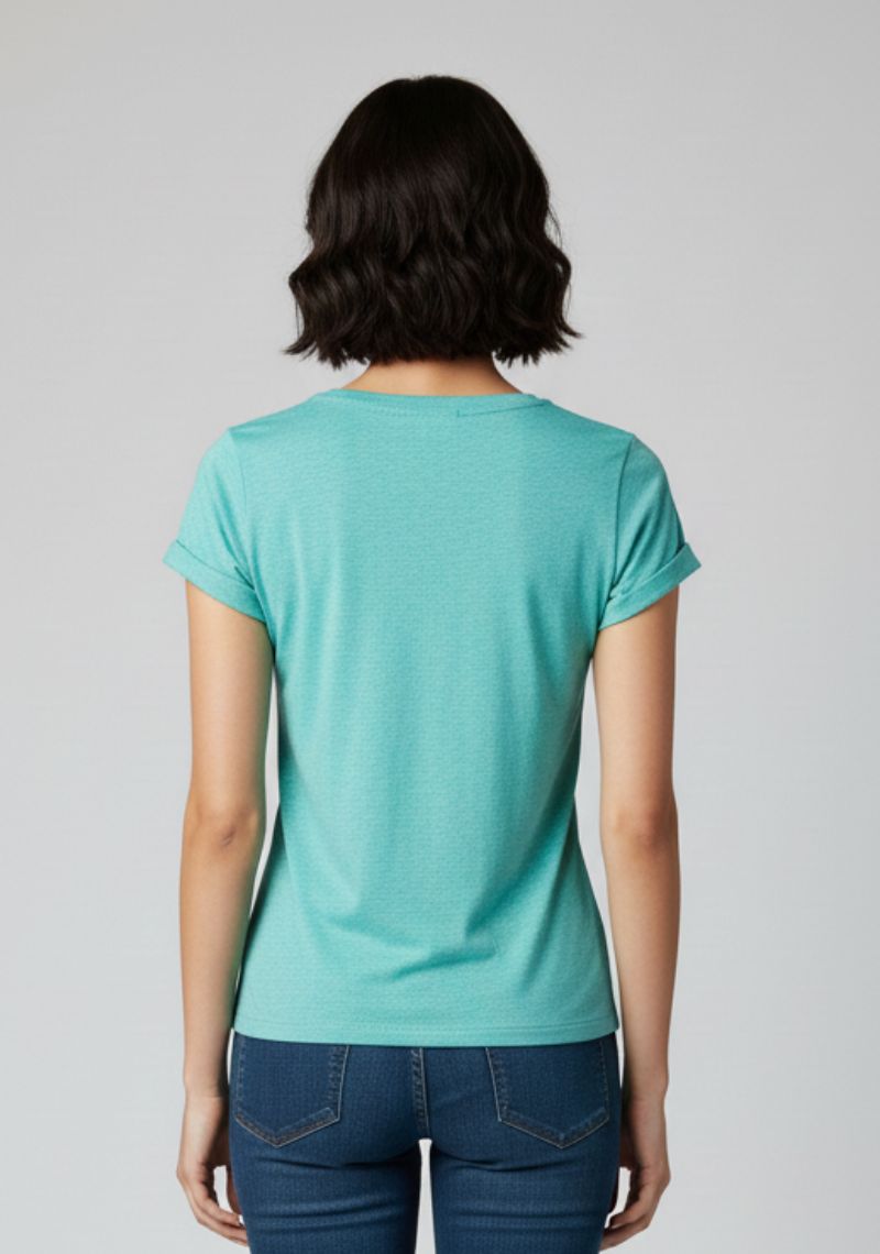 WOMENS T-SHIRT - DARK SKYBLUE