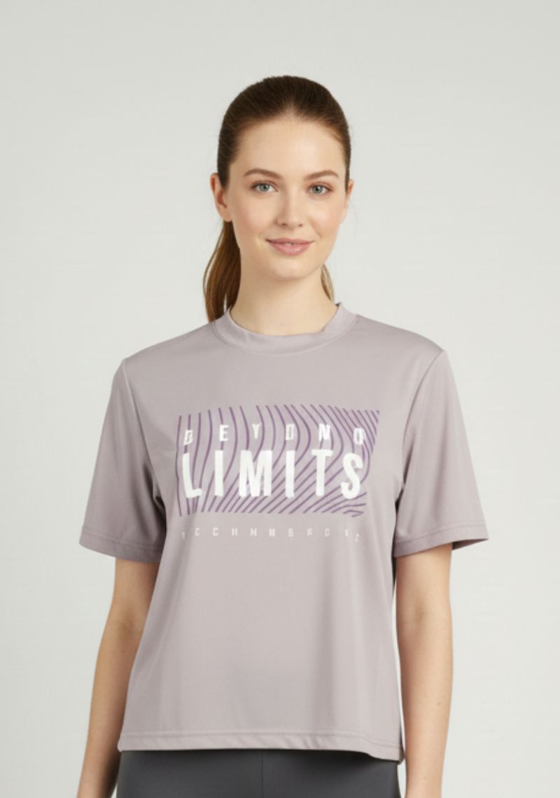 WOMEN T-SHIRT (SL)- PURPLE