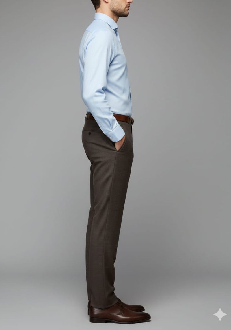 Mens Formal Trouser -Chocolate Brown(ED)