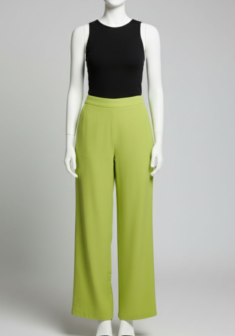 WOMENS PALAZZO - PEAR GREEN