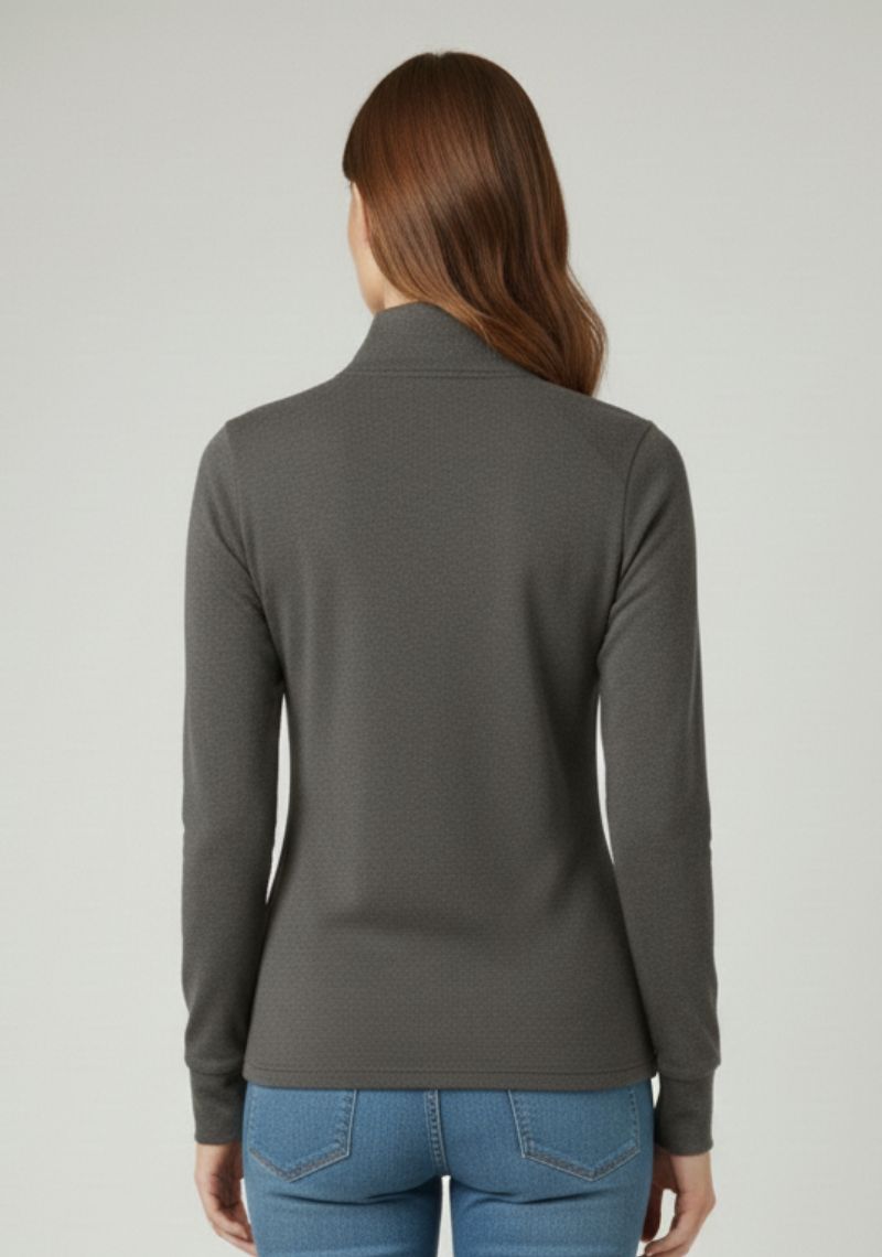 WOMENS T-SHIRT - BLACK GRINDLE