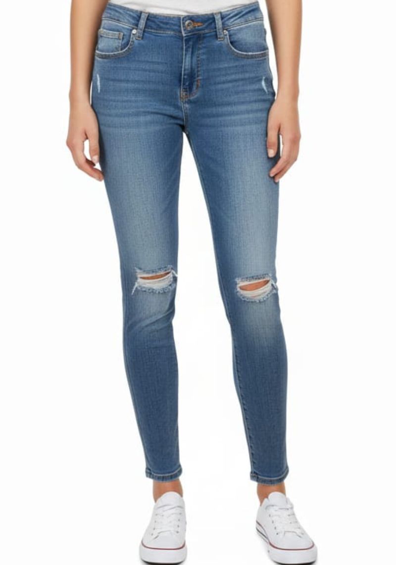 WOMEN JEAN (SL)-BLUE TONED