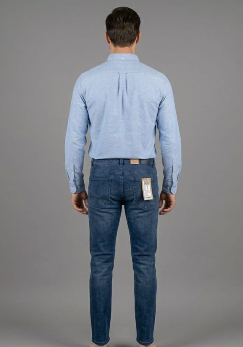 Mens Denim Pant (super Slim)- dark Indigo(ED)
