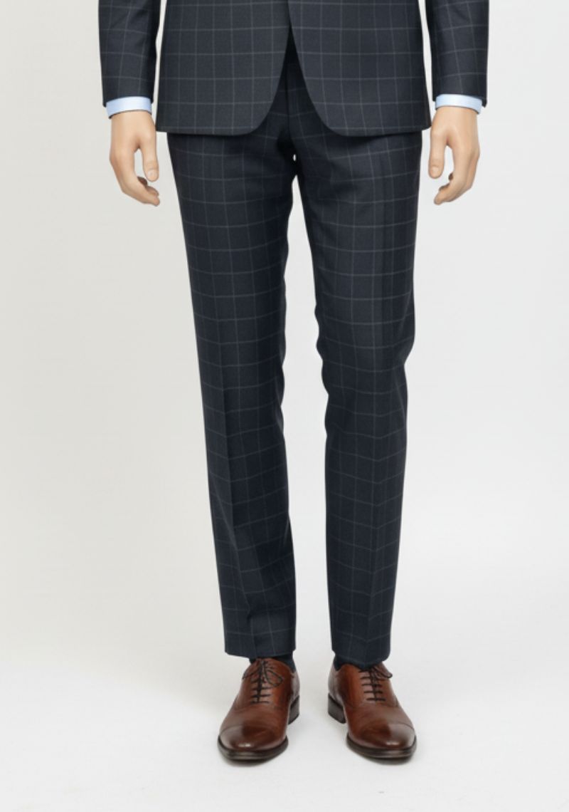 FORMAL PANT (SL)-BLUE CHECKED
