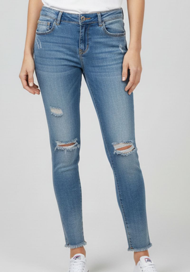 WOMEN JEAN (SL)-BLUE TONED