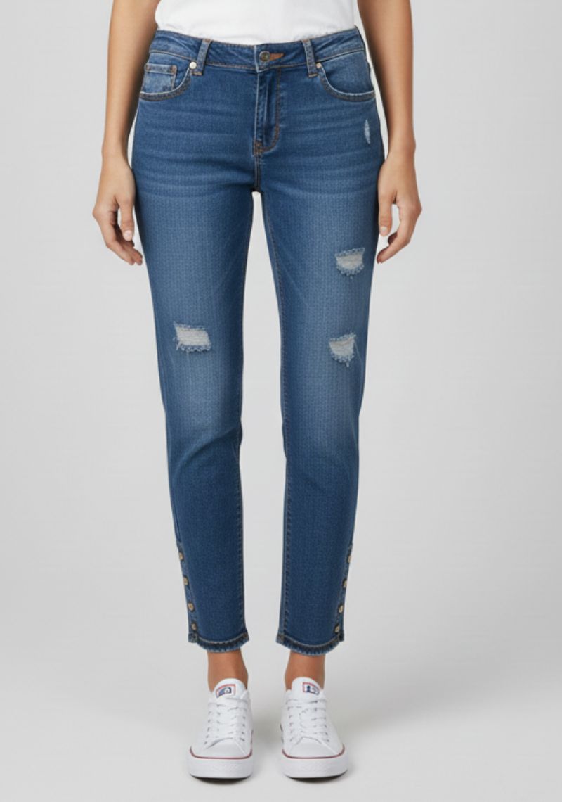 WOMEN JEAN (SL)-DARK BLUE TONED