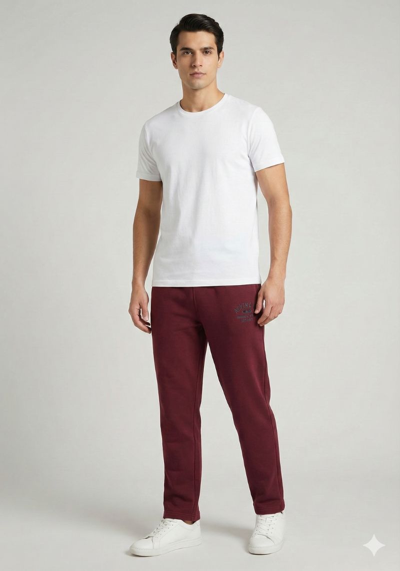 ACTIMAXX TRACK PANT - BURNT MAROON