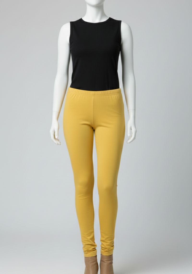 WOMENS LEGGINGS [MD] - MUSTARD YELLOW