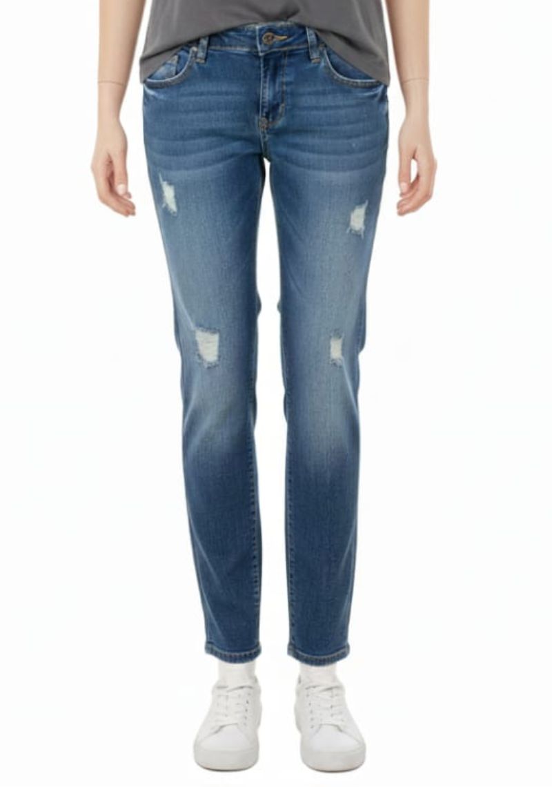 WOMEN JEAN (SL)-BLUE TONED