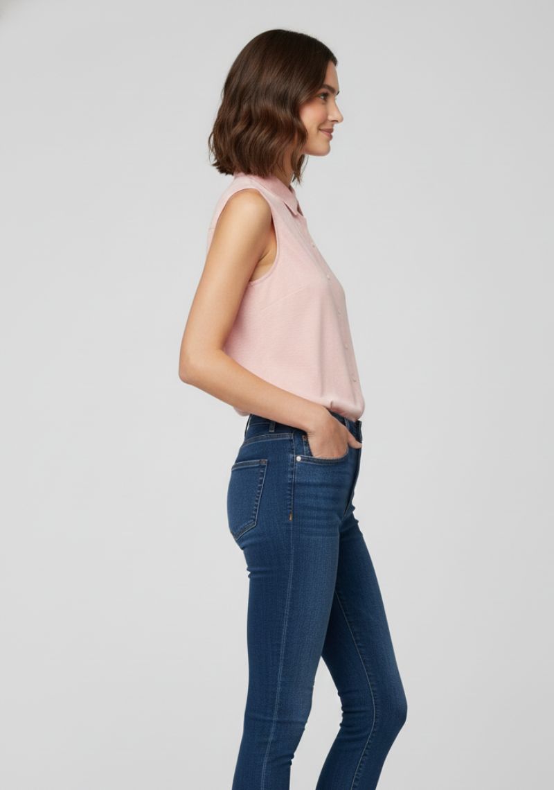 WOMEN WESTERN TOP - MELANGE