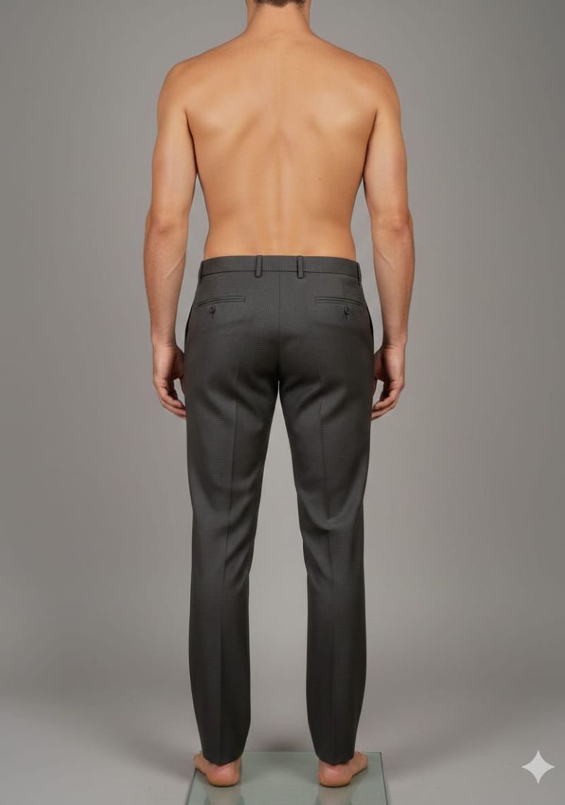 Mens Formal Trouser - Black Dots(ED)