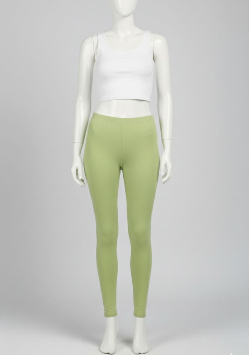 WOMENS LEGGINGS [MD] - YELLOW GREEN