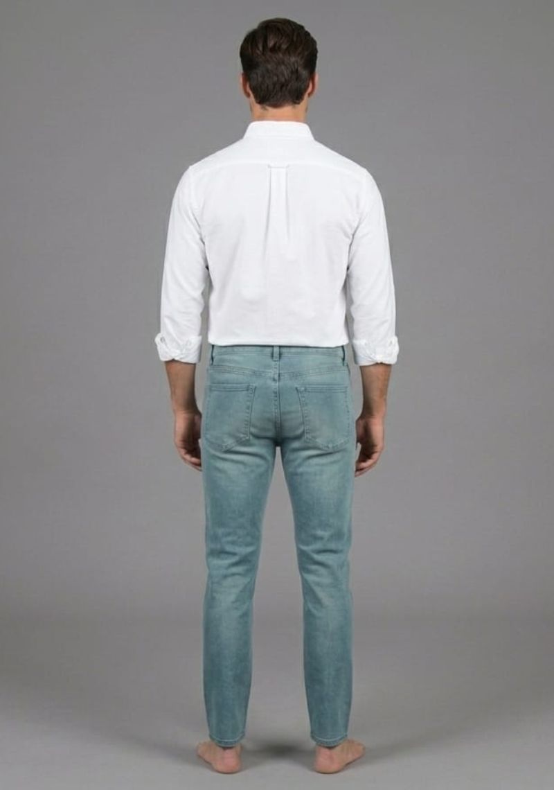 Mens Denim Pant(Smart Fit)- Warm Green  (ED)