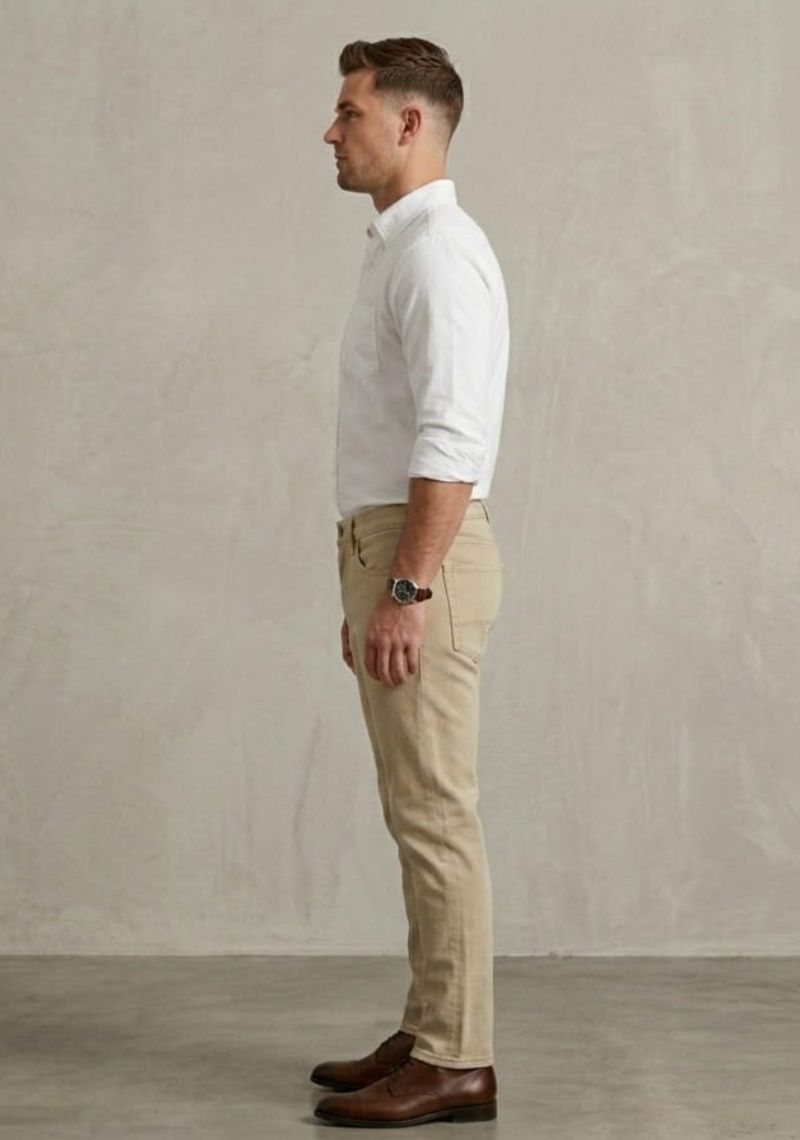 Mens Denim Pant - Kakki(ED)