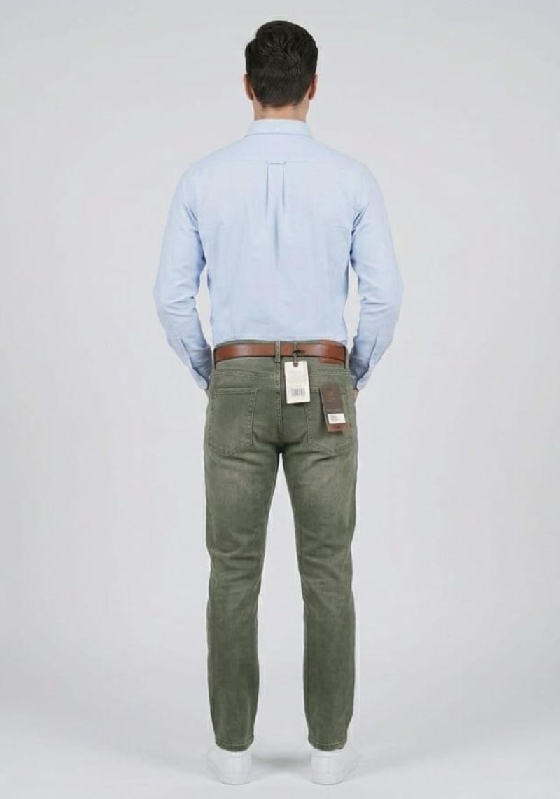 Mens Denim Pant (Smart)-Olive(ED)