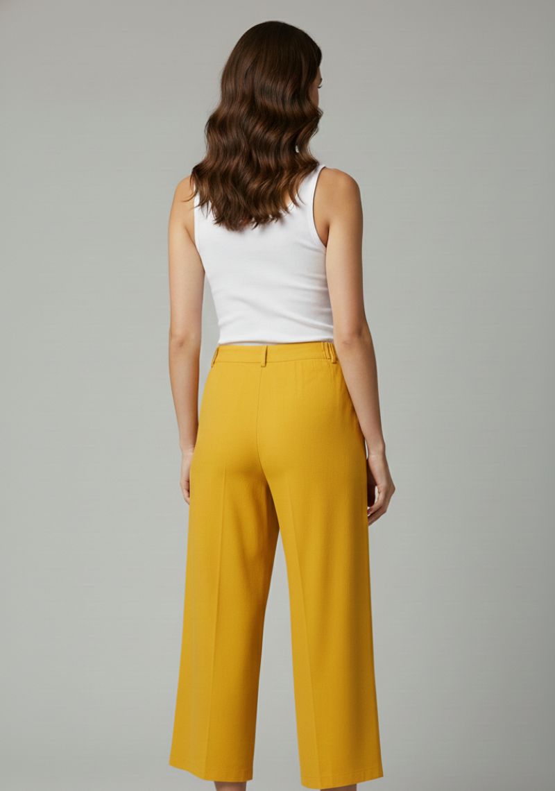 WOMENS PALAZZO - BRIGHT YELLOW