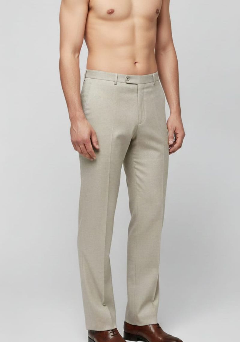 Men Formal Trouser -Light SandED)