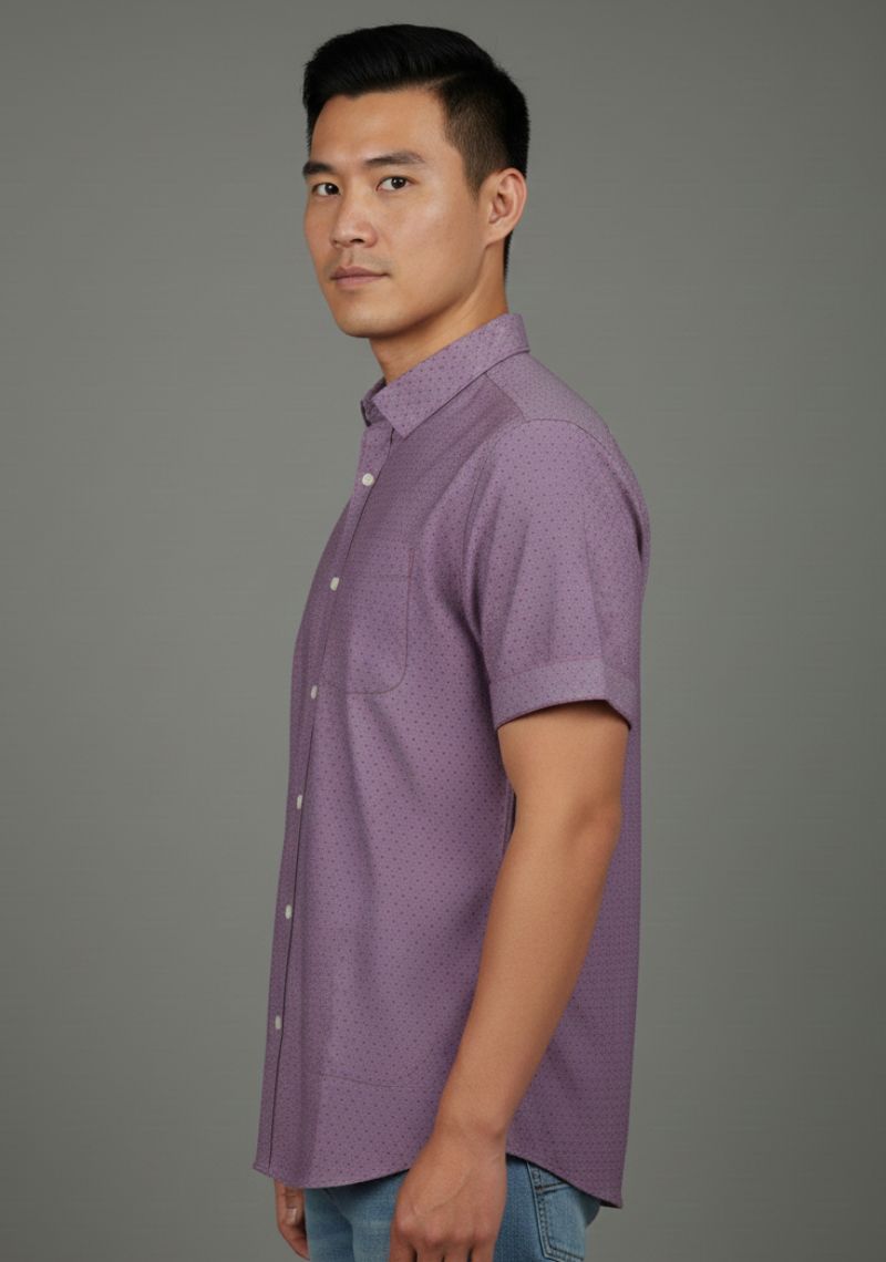 SHIRT - DARK PLAIN PURPLE
