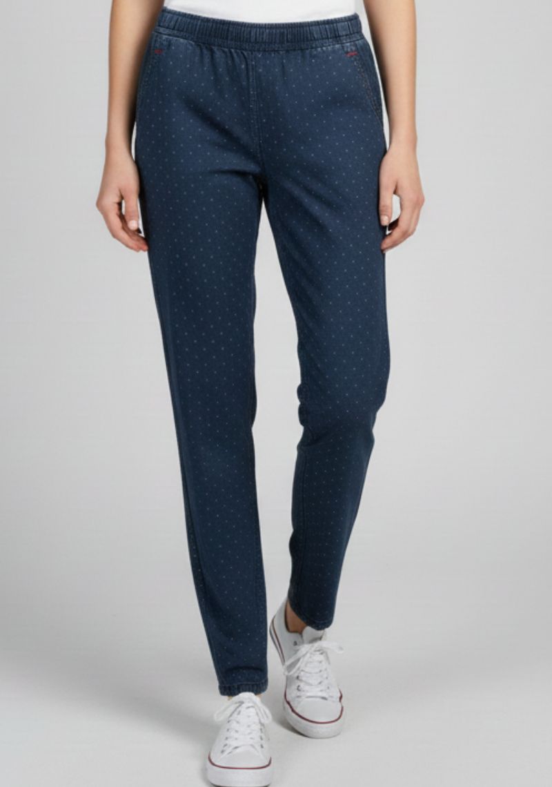 WOMEN JEAN (SL)-NAVY MXD