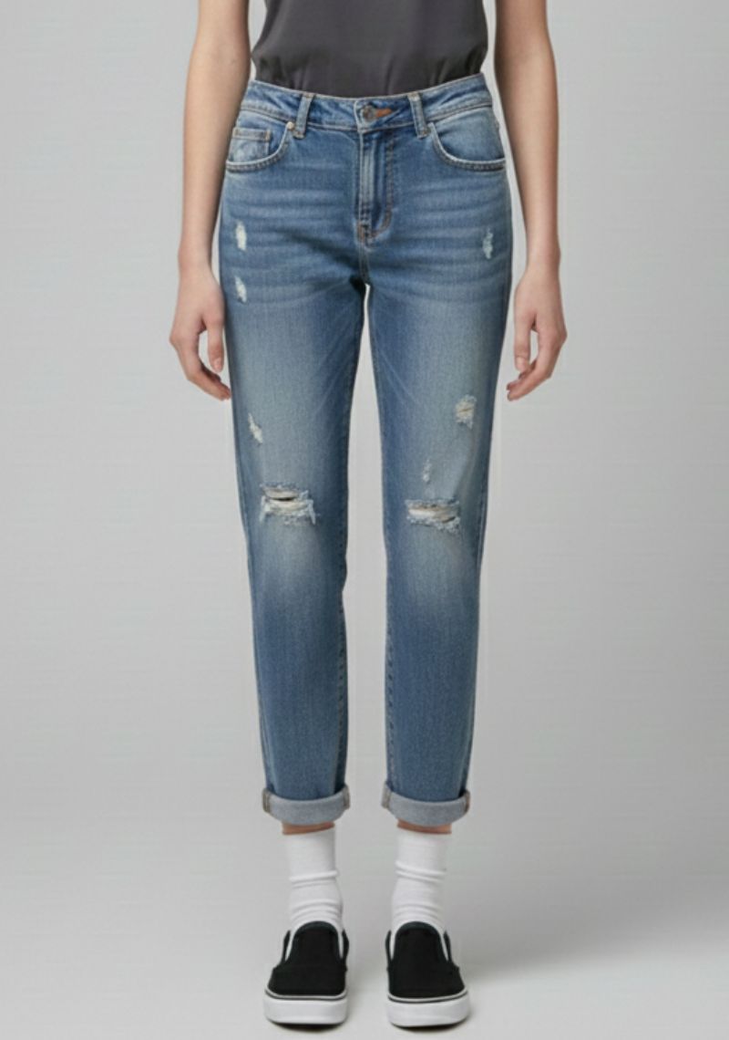 WOMEN JEAN (SL)-DARK BLUE TONED