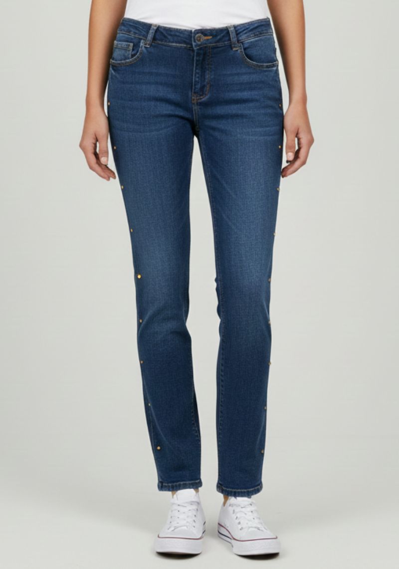 WOMEN JEAN (SL)-INDIGO MXD