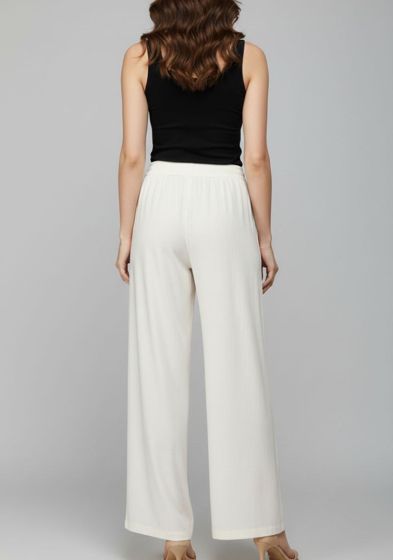 WOMENS PALAZZO - PURE WHITE