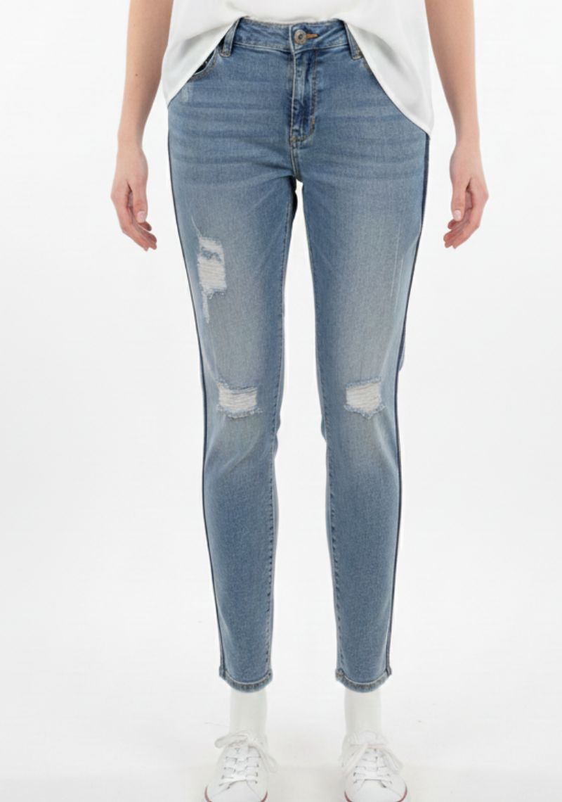 WOMEN JEAN (SL)-BLUE TONED