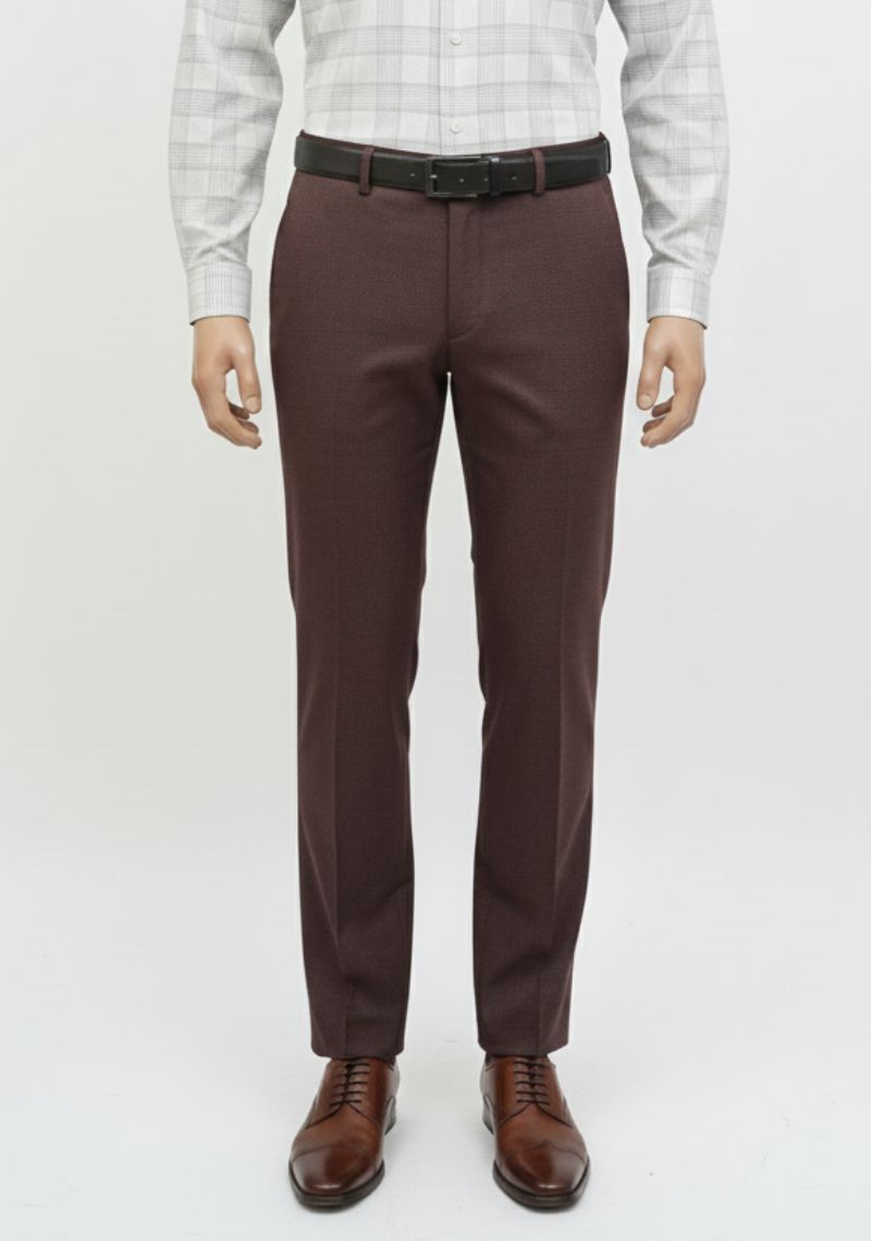 FORMAL PANT (SL)-MAROON MXD