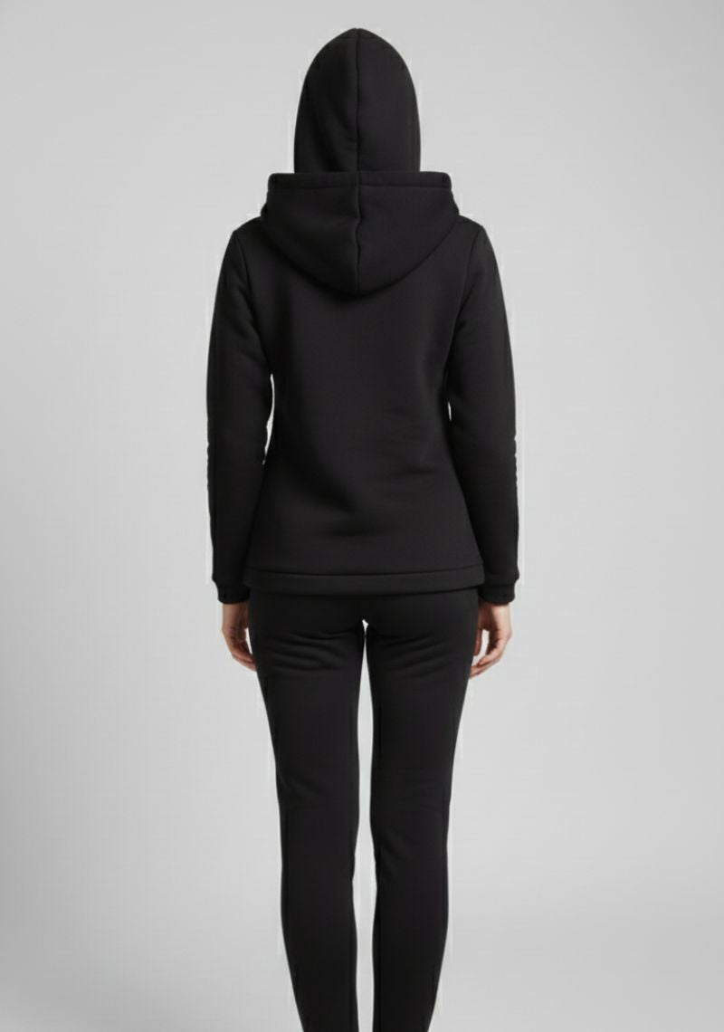 WOMEN SWEATSHIRT - PRINTED BLACK