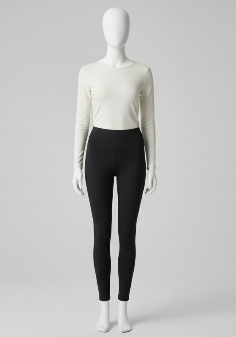 WOMENS LEGGINGS [MD] - ROYAL BLACK