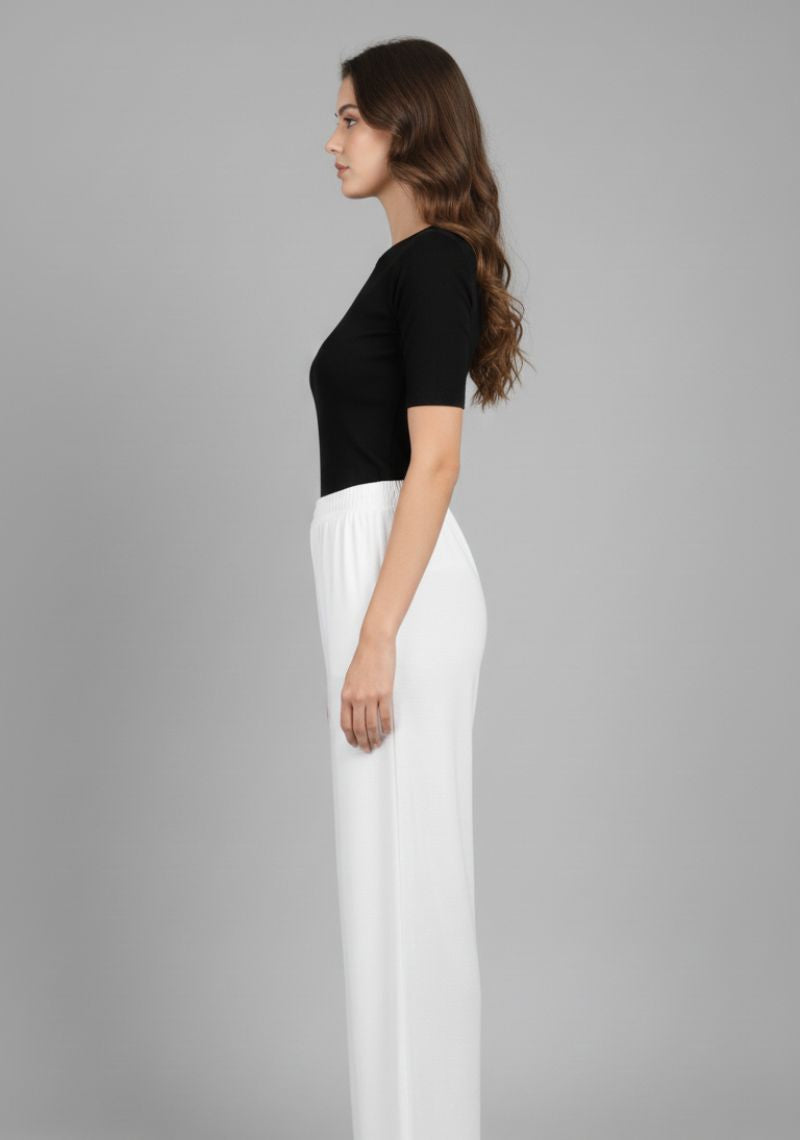 WOMENS PALAZZO - DAISY [ WHITE ]
