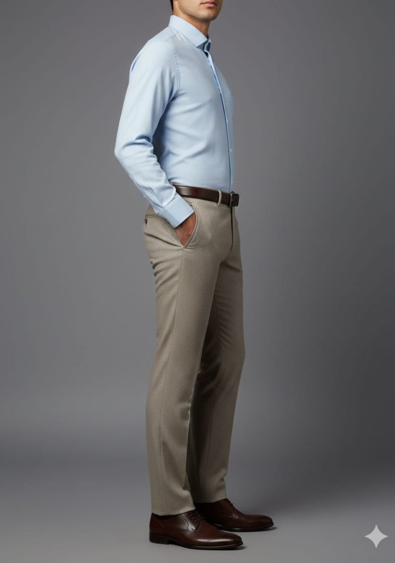 Mens Formal Trouser - Kakki(ED)