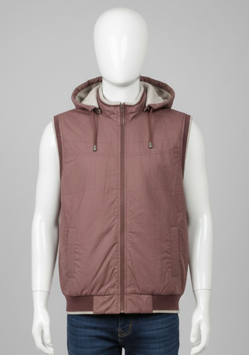 WINTER JACKET [MD] - WINE AND GREY