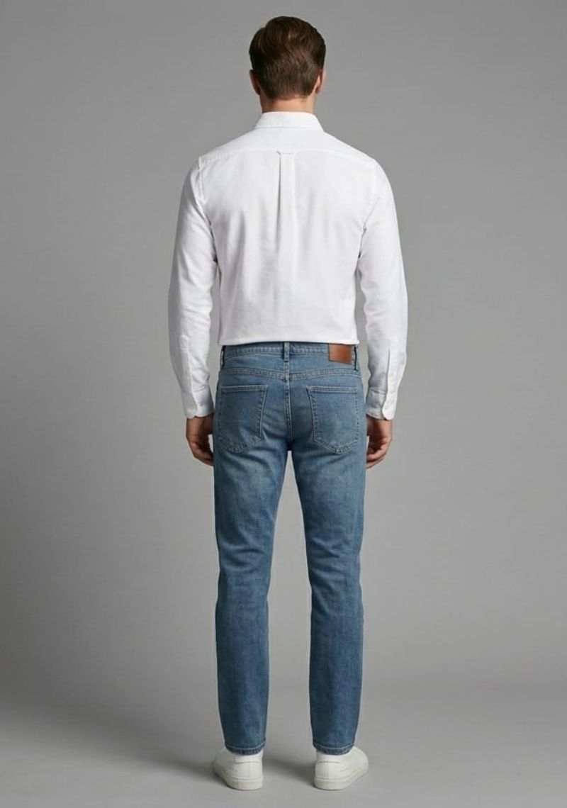 Mens Denim Pant (Super Sim)- Dark Navy(ED)